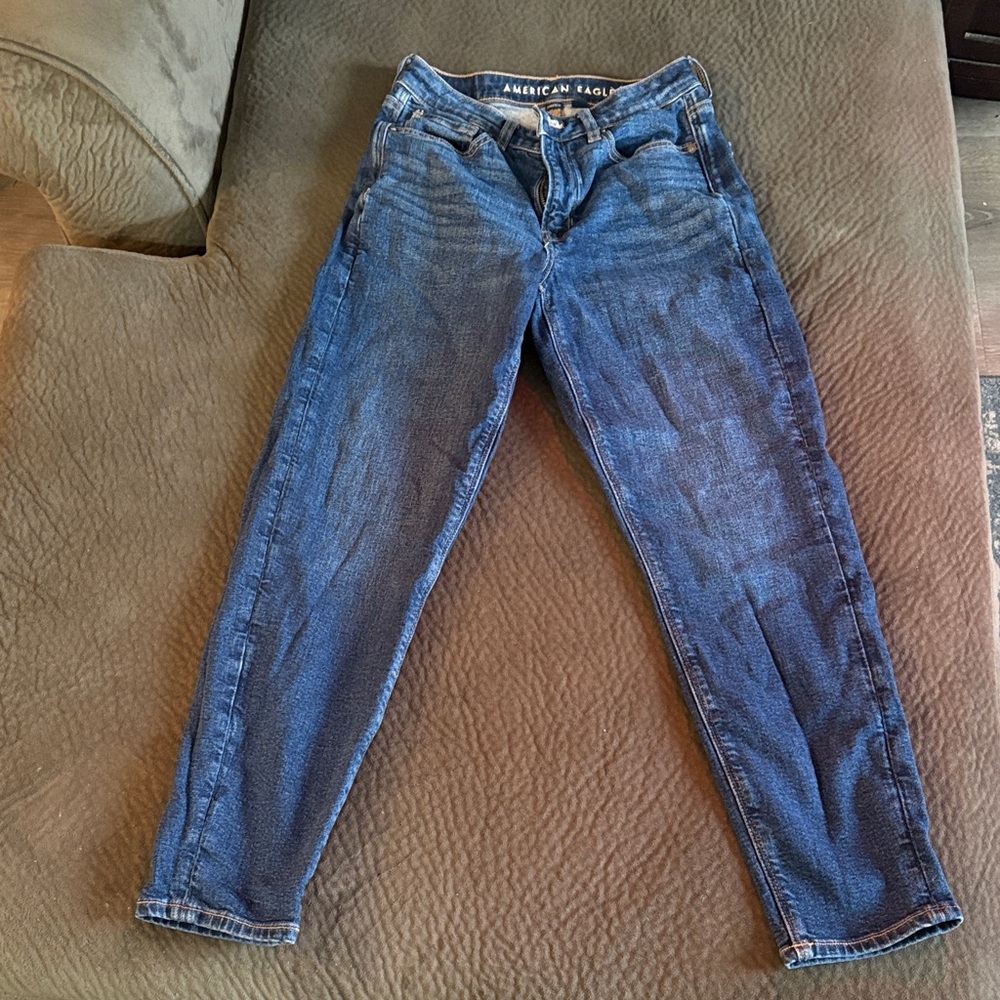 American Eagle Outfitters Dark Blue Mom Jeans